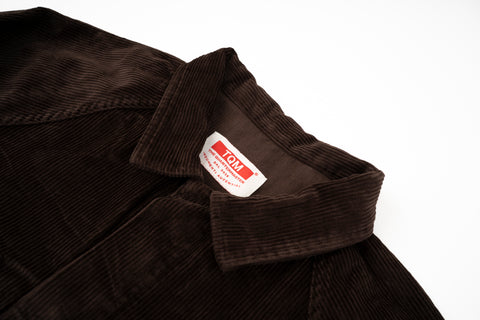 NEW Italian Work Jacket Brown Corduroy