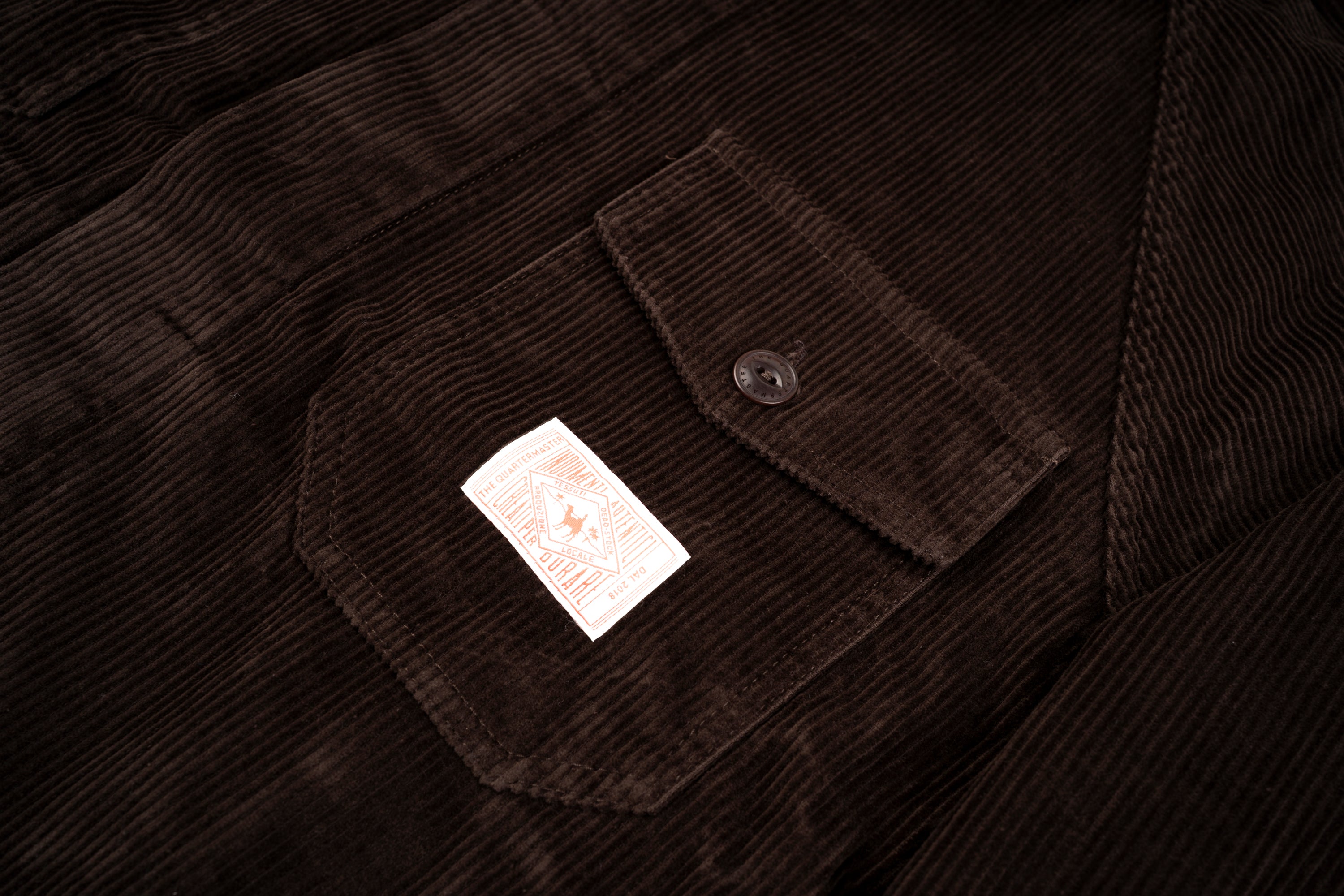 NEW Italian Work Jacket Brown Corduroy