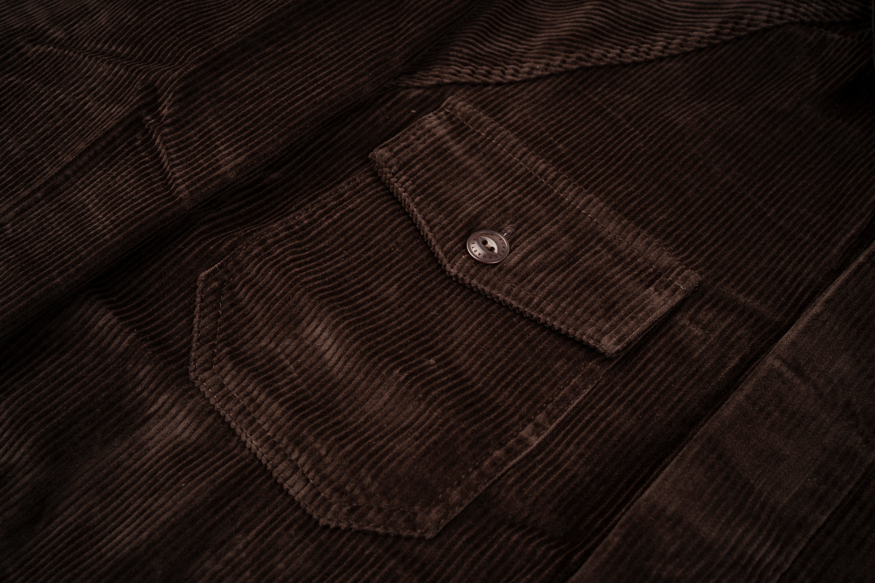 NEW Italian Work Jacket Brown Corduroy