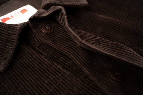 NEW Italian Work Jacket Brown Corduroy