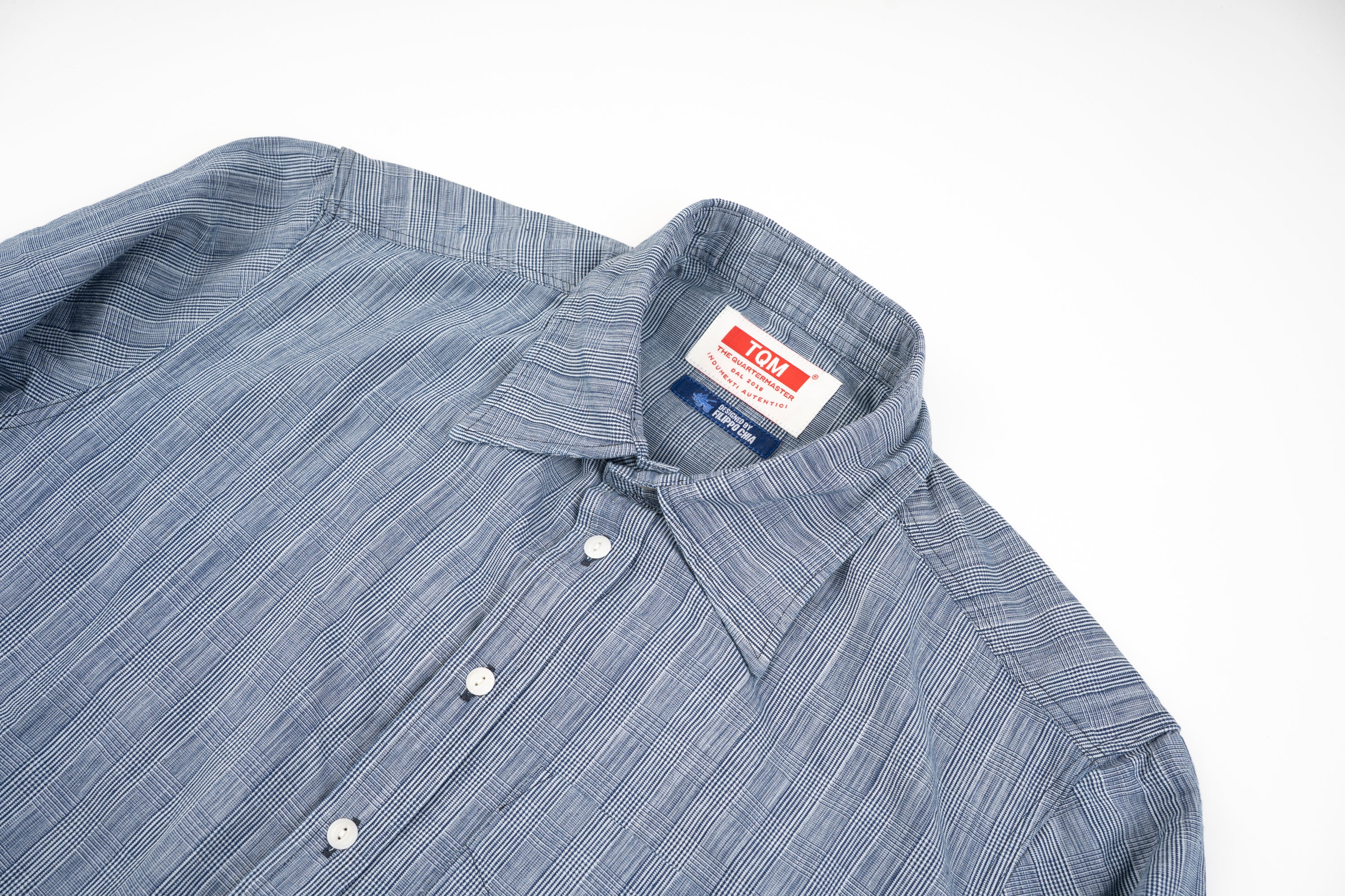 Rustler Rhapsody Work Shirt by Filippo Chia Checked Indigo