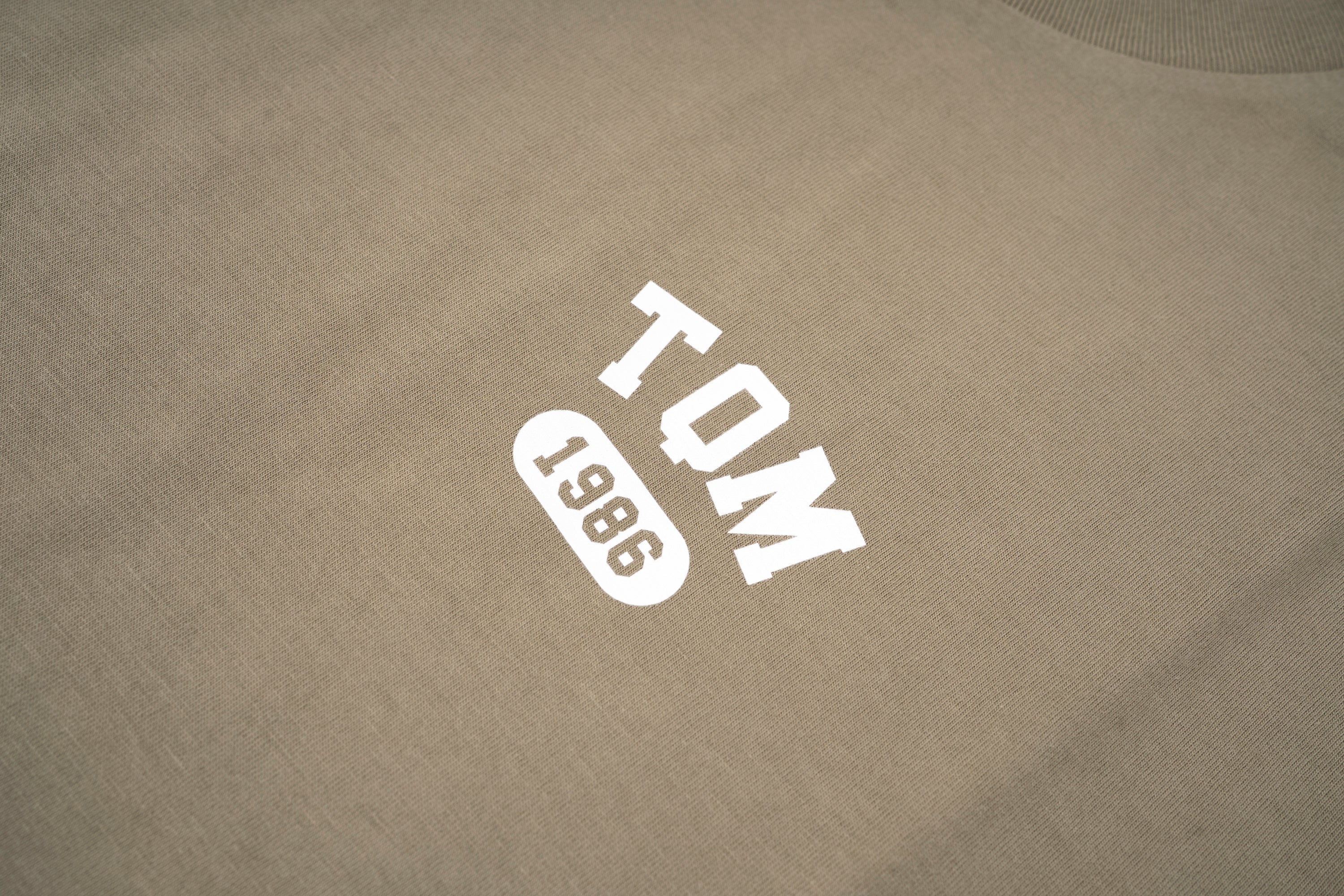 T-Shirt Khaki 100% cotone organico LOGO