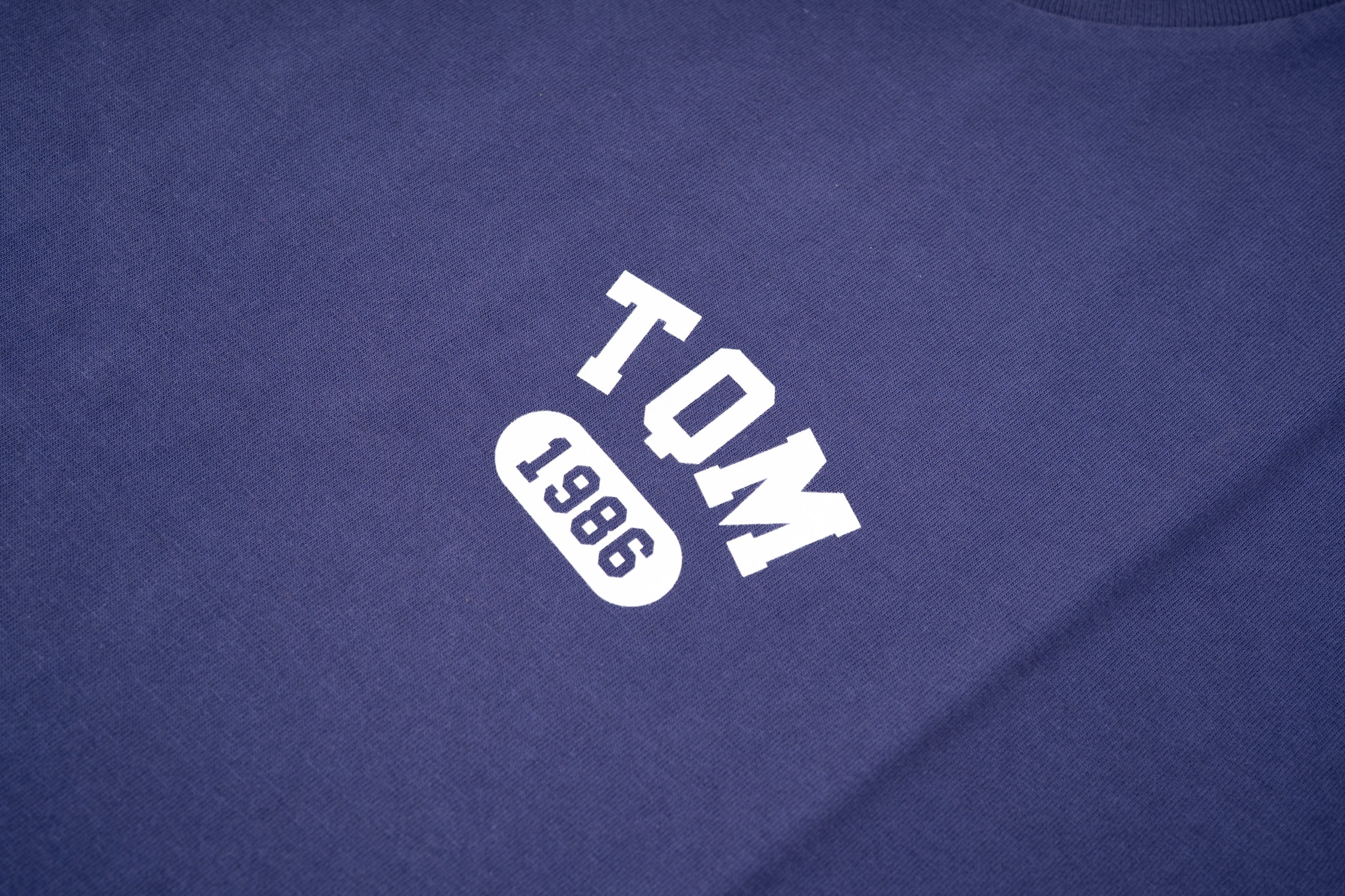 T-Shirt Navy 100% cotone organico LOGO