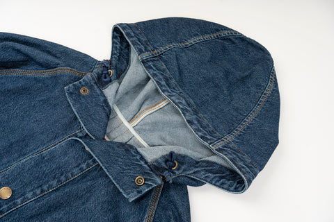 Dead-Stock Denim Parka "Curzio" [STONE WASHED]