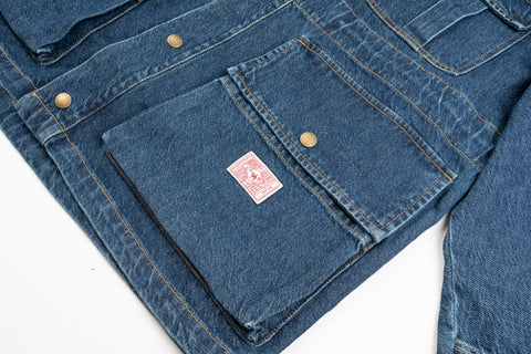 Dead-Stock Denim Parka "Curzio" [STONE WASHED]