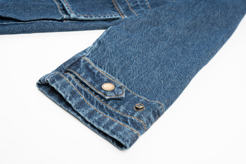 Dead-Stock Denim Parka "Curzio" [STONE WASHED]