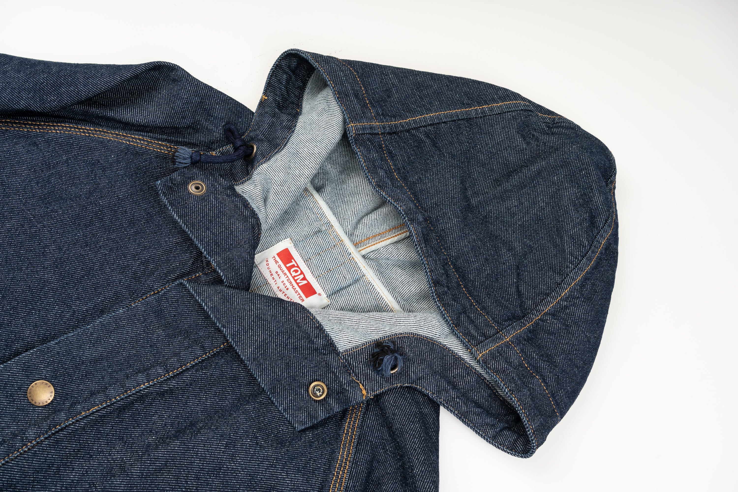 Dead-Stock Denim Parka "Curzio" [ONE WASHED]