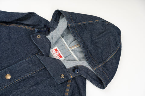 Dead-Stock Denim Parka "Curzio" [ONE WASHED]