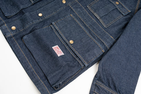Dead-Stock Denim Parka "Curzio" [ONE WASHED]