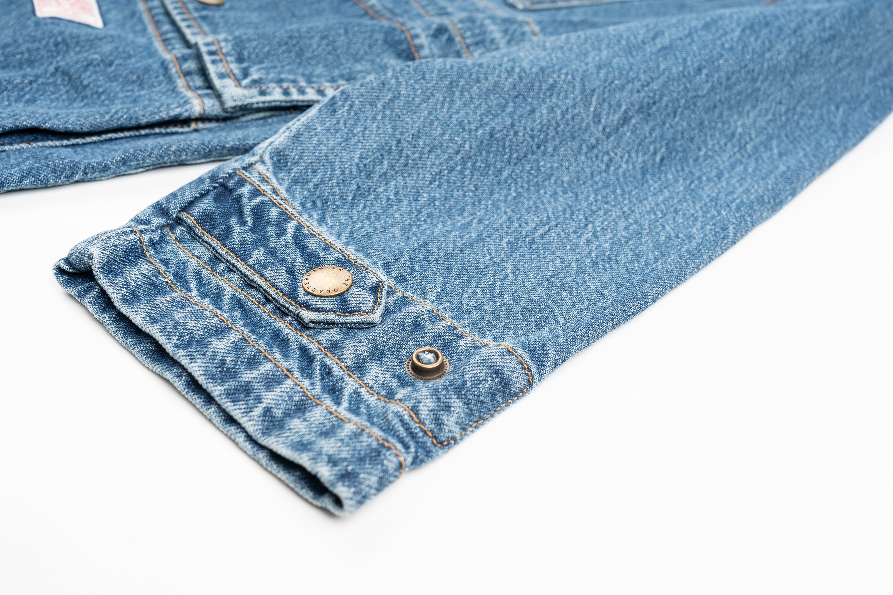 Dead-Stock Denim Parka "Curzio" [STRONG STONE WASHED]