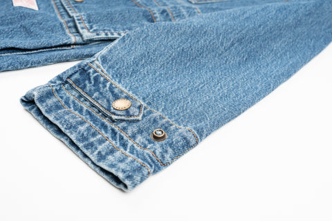 Dead-Stock Denim Parka "Curzio" [STRONG STONE WASHED]