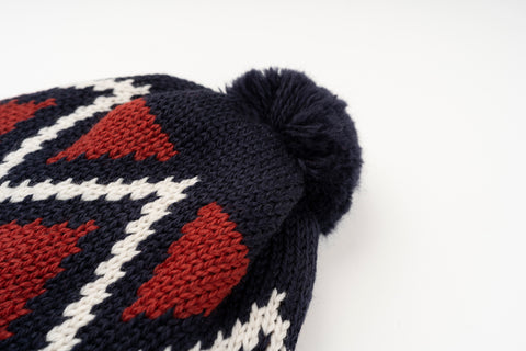 Nigel Cabourn - Bobble hat Navy