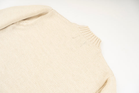 Nigel Cabourn - High neck knit Navy Natural