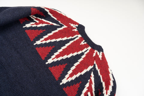 Nigel Cabourn - Key crew knit Navy