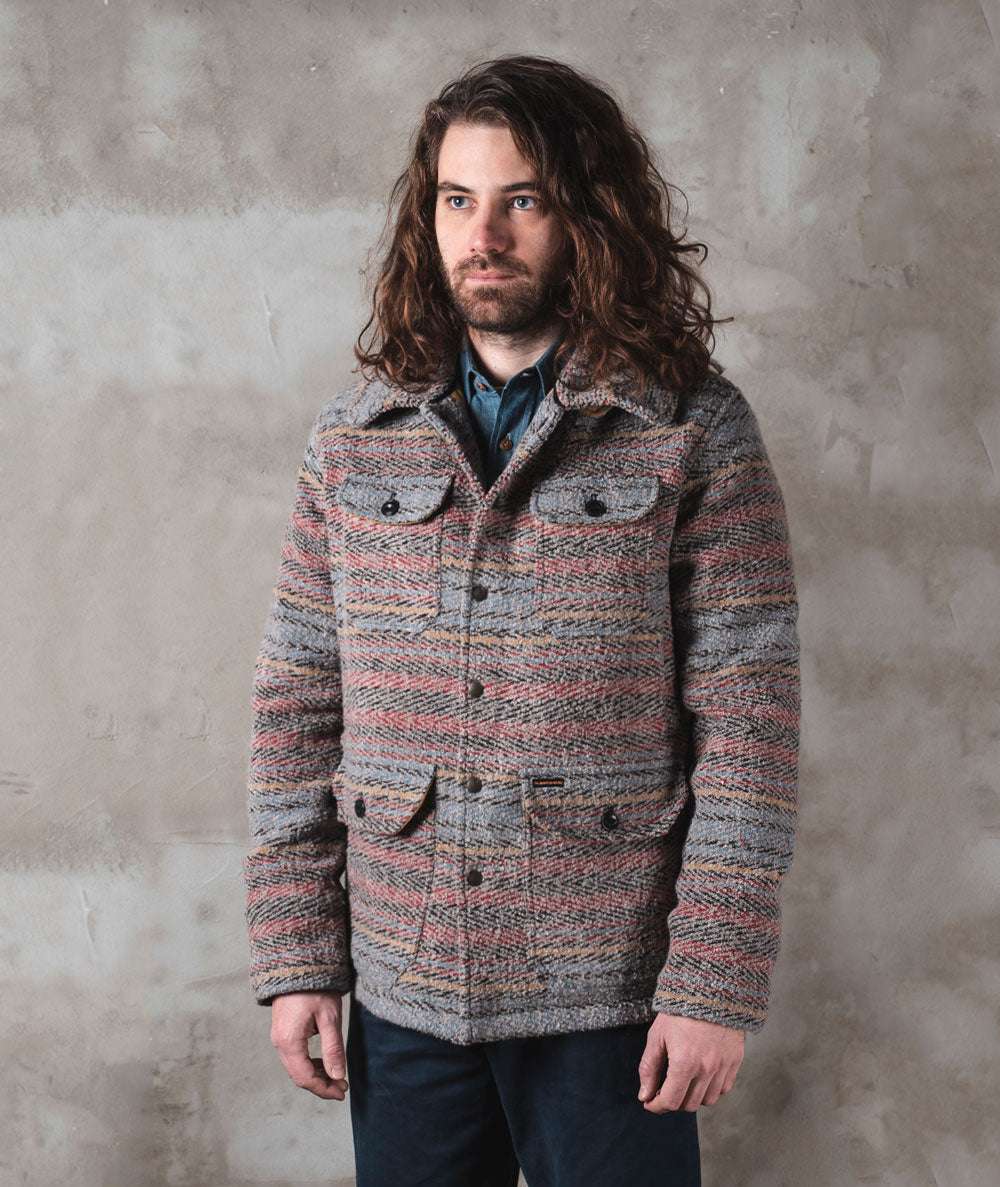 Hunter Jacket "Calvana" striped WHITE