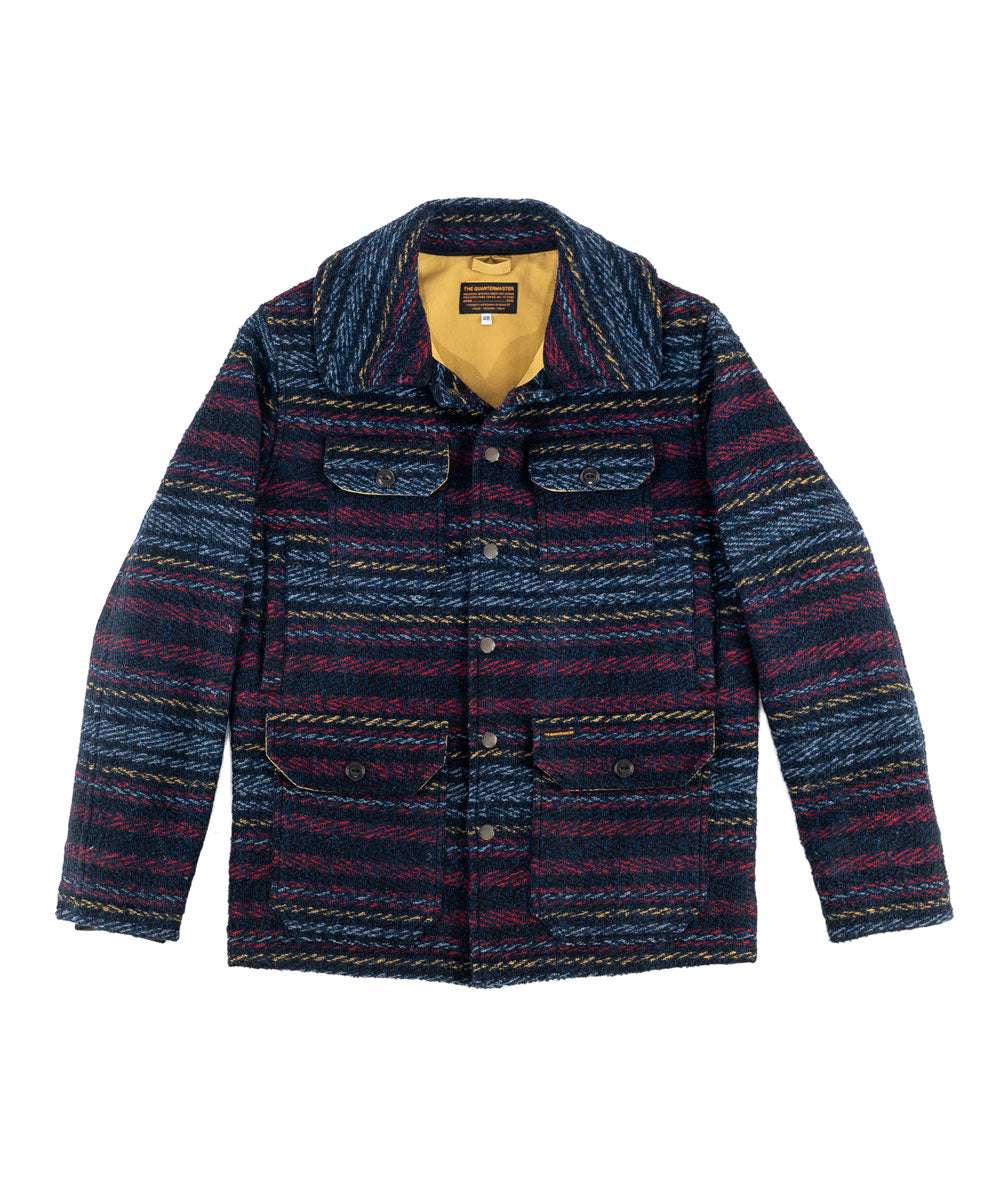 Hunter Jacket "Calvana" striped BLUE