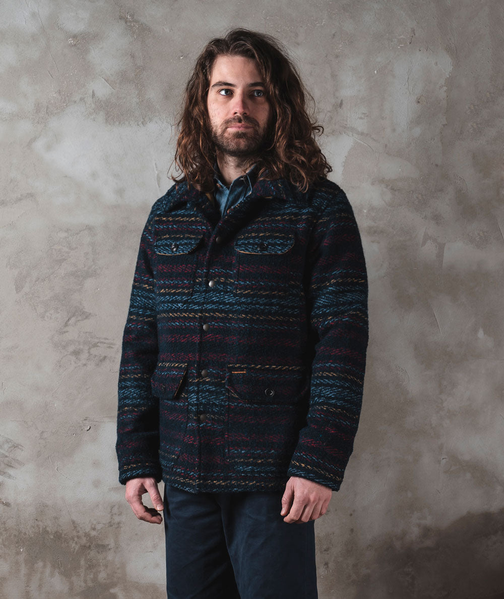 Hunter Jacket "Calvana" striped BLUE
