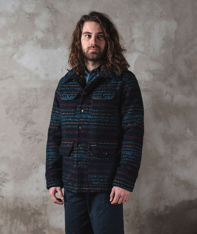 Hunter Jacket "Calvana" striped BLUE