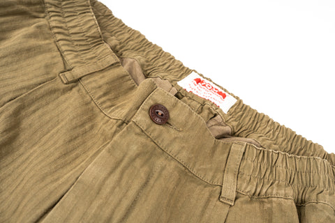 NEW French Chino elastico 100% Olive