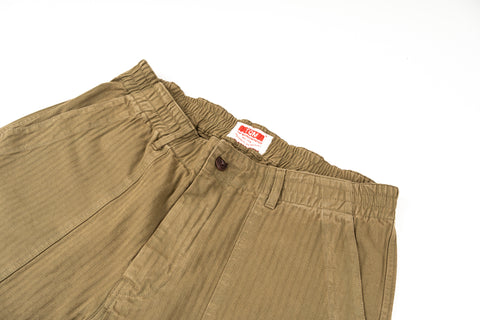 NEW French Chino elastico 100% Olive
