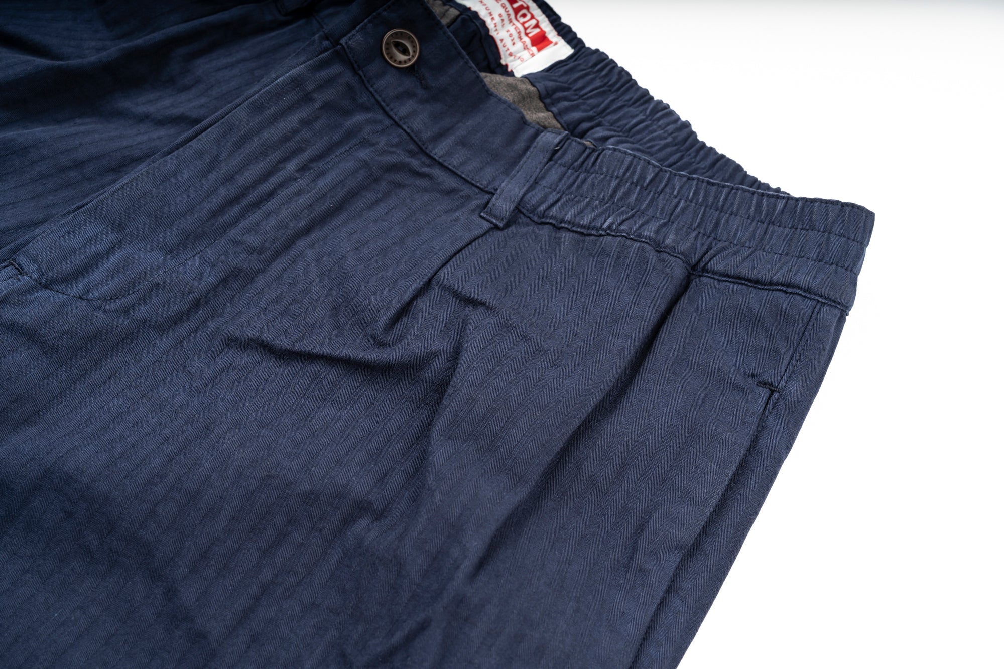 NEW French Chino elastico 100% Navy