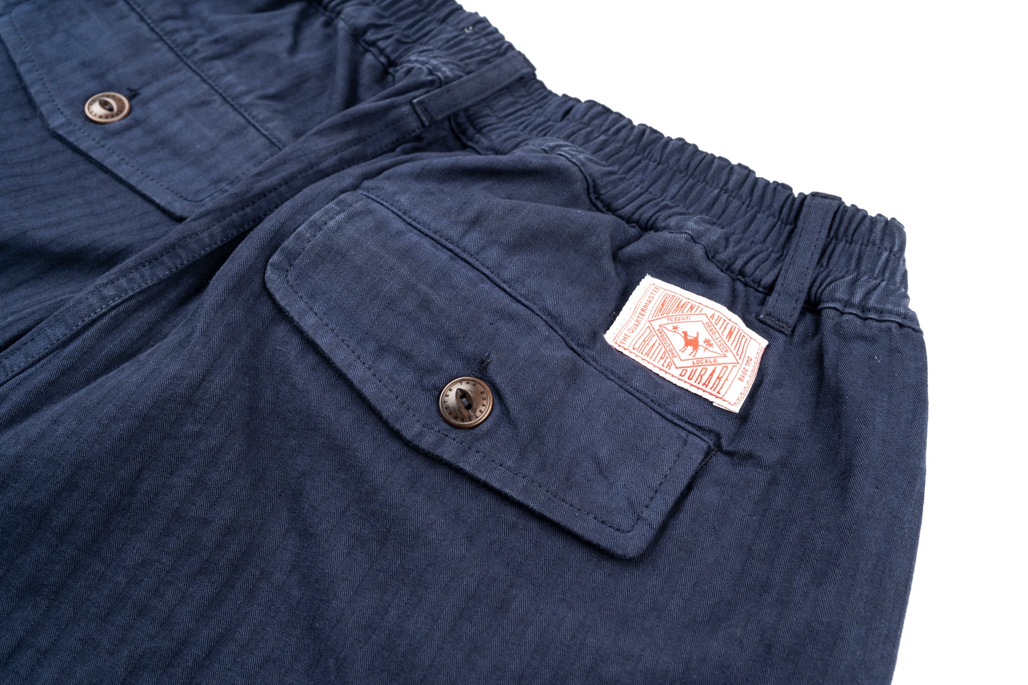 NEW French Chino elastico 100% Navy