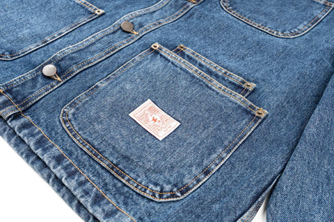 Iconic Work Jacket dead-stock DENIM [stone-washed]