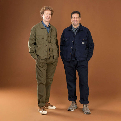 French Chino NAVY 100% cotone HBT