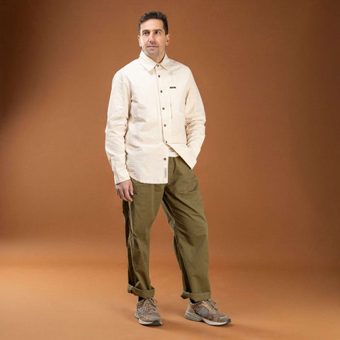 Meccanico Trousers OLIVE 100% cotone piuma
