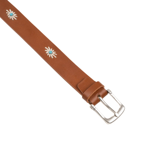 Alberto Luti x The Quartermaster Western Belt CUOIO