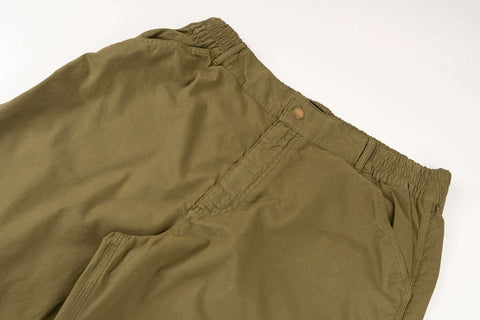 Meccanico Trousers OLIVE 100% cotone piuma
