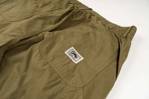 Meccanico Trousers OLIVE 100% cotone piuma