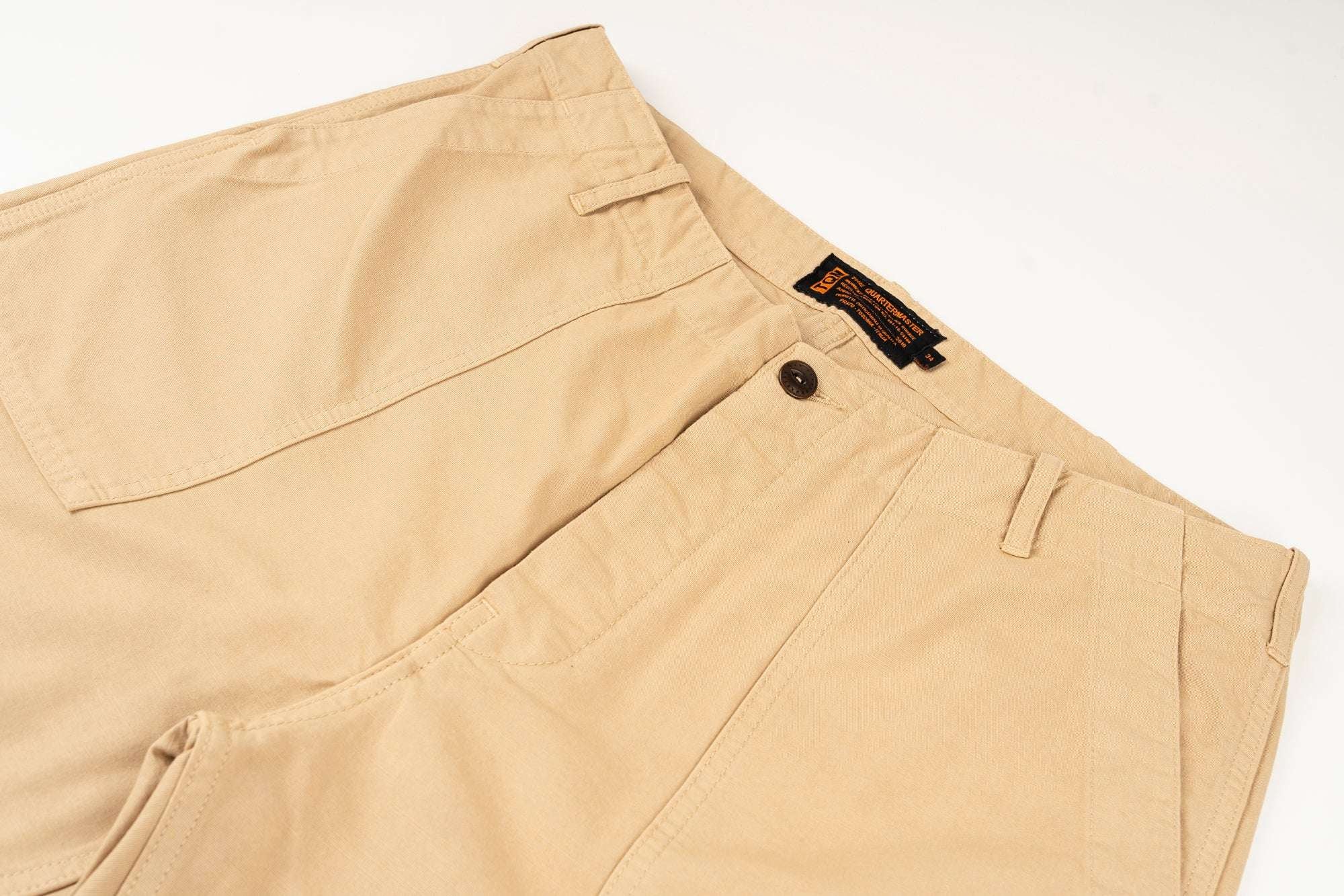 Fatigue Trousers KHAKI 100% cotone sateen