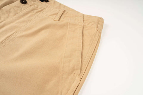 Fatigue Trousers KHAKI 100% cotone sateen