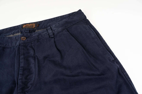 French Chino NAVY 100% cotone HBT
