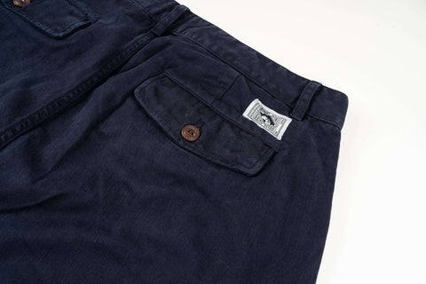 French Chino NAVY 100% cotone HBT