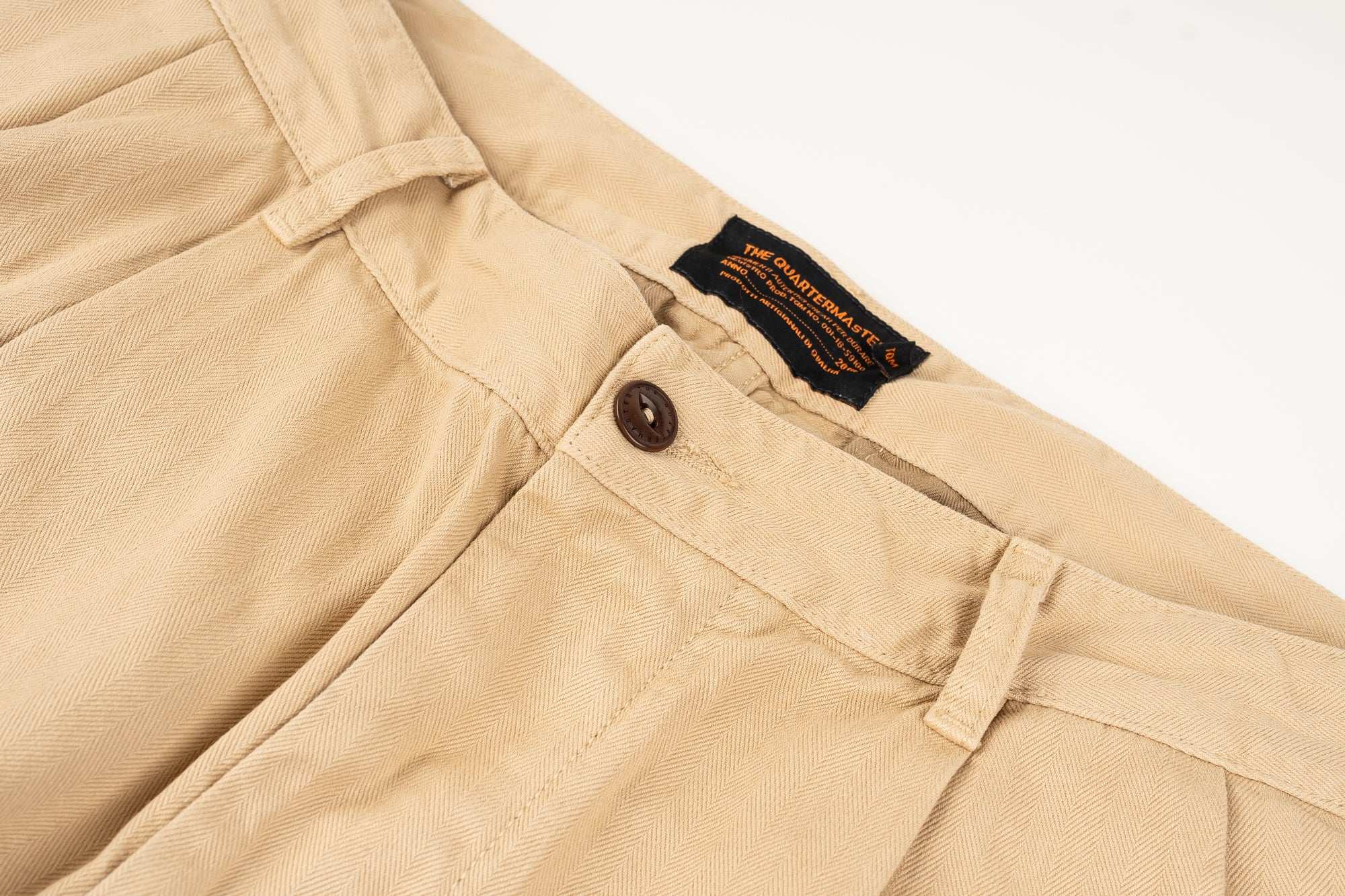 French Chino KHAKI 100% cotone HBT