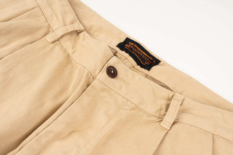 French Chino KHAKI 100% cotone HBT