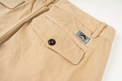 French Chino KHAKI 100% cotone HBT