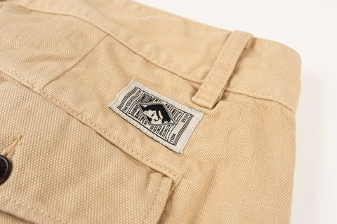 French Chino KHAKI 100% cotone HBT