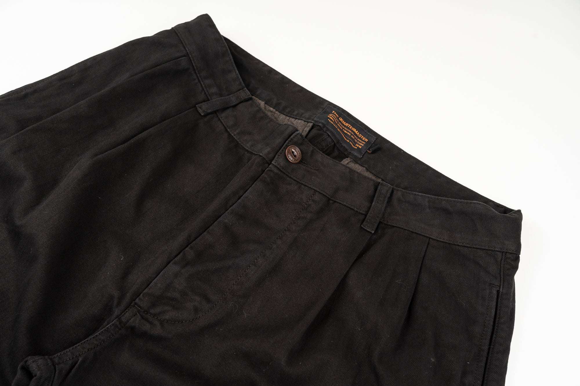 French Chino CHARCOAL 100% cotone HBT