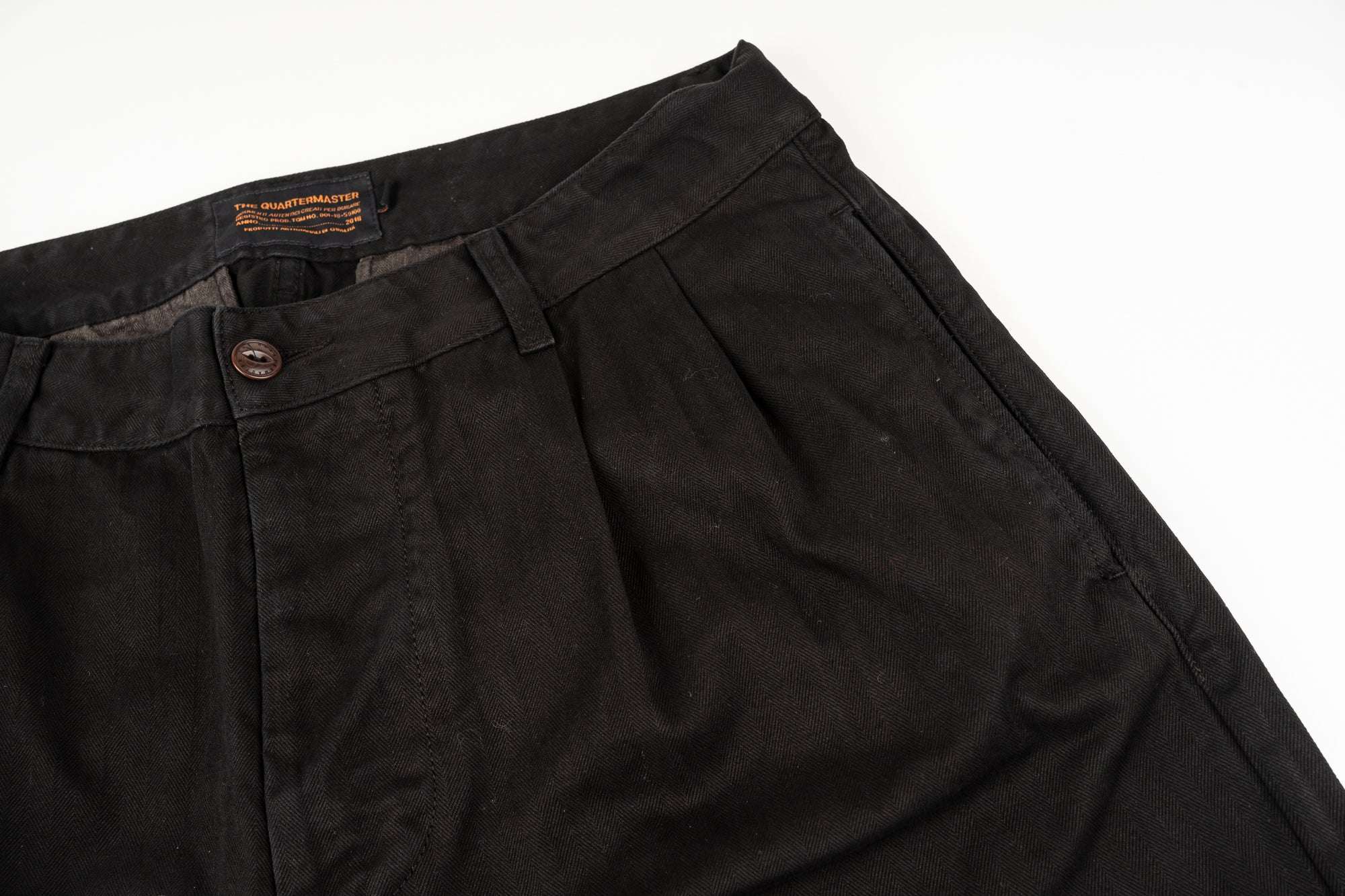 French Chino CHARCOAL 100% cotone HBT