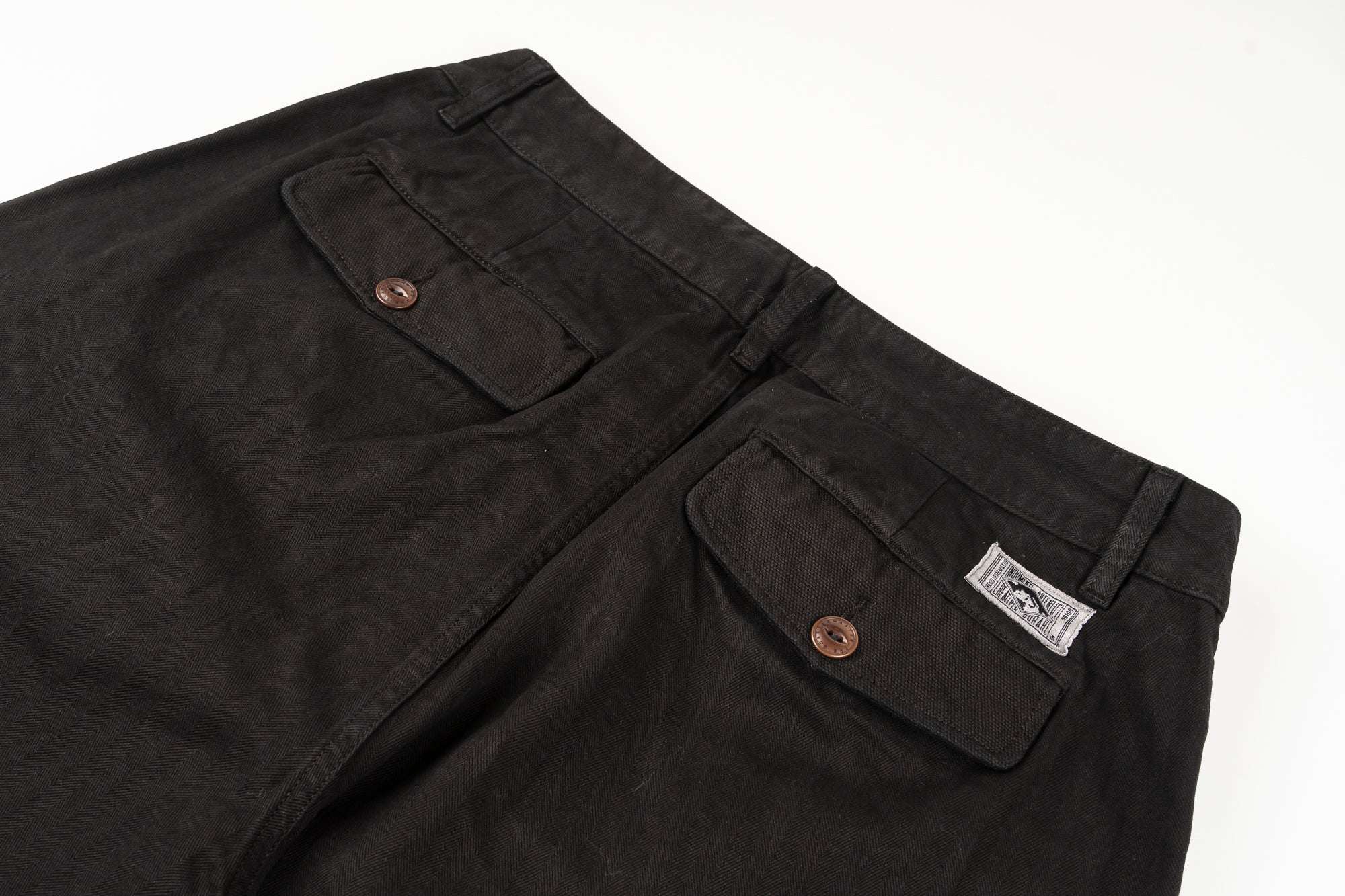 French Chino CHARCOAL 100% cotone HBT