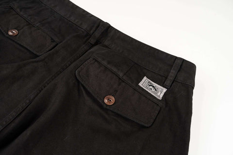 French Chino CHARCOAL 100% cotone HBT
