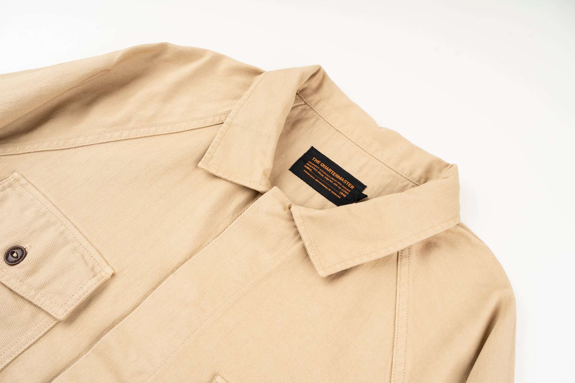 Italian Work Jacket 100% KHAKI cotone HBT