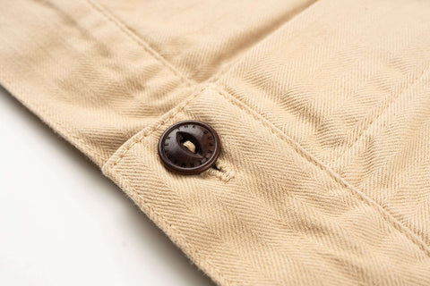 Italian Work Jacket 100% KHAKI cotone HBT