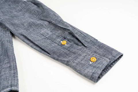 Camicia chambray GREY 100% cotone
