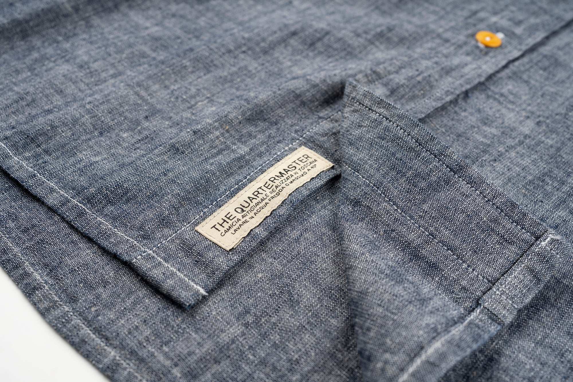 Camicia chambray GREY 100% cotone