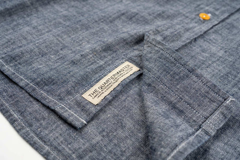 Camicia chambray GREY 100% cotone