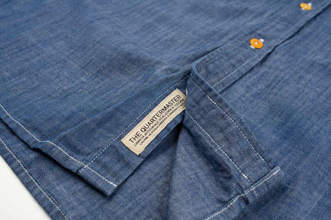 Camicia chambray BLUE 100% cotone